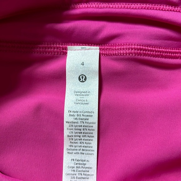 LULULEMON PACE RIVAL SKIRT *LONG IN SONIC PINK (SNCP) SZ 4, 8 NWT - Picture 11 of 15